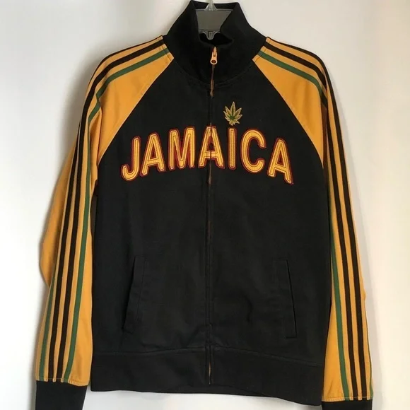 ⚫️ Vintage Lucky Brand jacket with stripes on side JAMAICA​